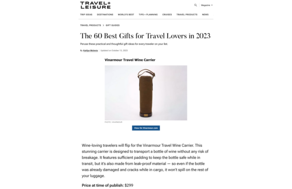TRAVEL AND LEISURE BEST GIFT